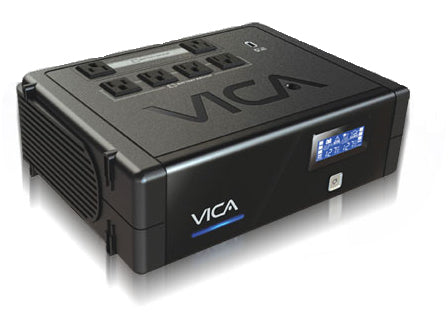 Vica Bflow Revolution 700, NO-BREAK con Regulador Integrado, Capacidad de 700va / 400w, Certificado Nom, 6 Tomas Reguladas y Respaldadas, Puerto USB para Recarga de 1 Amp, Pantalla Lcd, 3 Años de