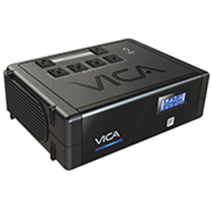 Vica Bflow Revolution 900, NO-BREAK con Regulador Integrado, Capacidad de 900va / 500w, Certificado Nom, 6 Tomas Reguladas y Respaldadas, Puerto USB para Recarga de 1 Amp, Pantalla Lcd, 3 Años de