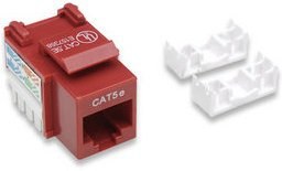 Conector Keystone Intellinet 210478 | Cat 5e, Color Rojo