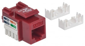 Conector Keystone Intellinet 210478 | Cat 5e, Color Rojo