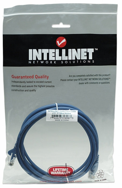 Cable Patch Intellinet 318983 | 2.0m, Cat 5e UTP, 1 Gbit/s