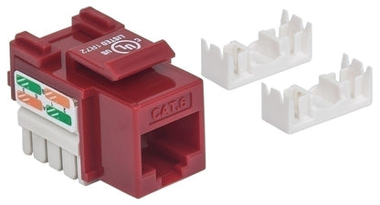 Intellinet Jack Cat 6 de Impacto (keystone) Rojo - Rojo