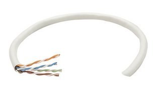 Bobina de Cable Utp Cat5e Cca Solida 305m 24 Awg Gris - Extremo Prinicpal: Cable Desnudo - Extremo Secundario: Bare Wire - 24 Awg - Gris