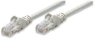 Intellinet Cable Patch Cat 6, 7.6m(25.0f) Utp Gris - Cable For Conmutador, Módem, Router, Panel de Conexión, Enchufe de Pared, Dispositivo de Red - 1gbit/s - Cable de Conexión - Oro Contacto Chapado