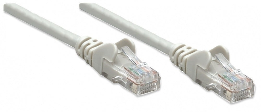 Intellinet Cable Patch Cat 6, 7.6m(25.0f) Utp Gris - Cable For Conmutador, Módem, Router, Panel de Conexión, Enchufe de Pared, Dispositivo de Red - 1gbit/s - Cable de Conexión - Oro Contacto Chapado