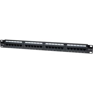Panel de Parcheo Intellinet 520959 | 24 Puertos RJ-45, Montaje Rack 19" 1U
