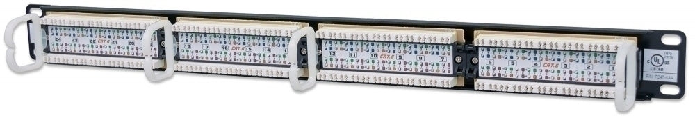Panel de Parcheo Intellinet 520959 | 24 Puertos RJ-45, Montaje Rack 19" 1U