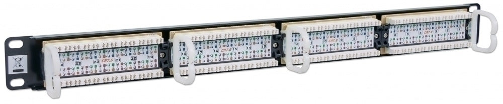 Panel de Parcheo Intellinet 520959 | 24 Puertos RJ-45, Montaje Rack 19" 1U