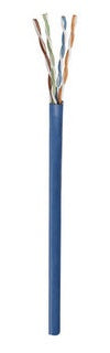 Bobina de Cable Utp Cat5e Cca Solida 305m 24 Awg Azul - Extremo Secundario: 1 X Bare Wire - 24 Awg - Azul