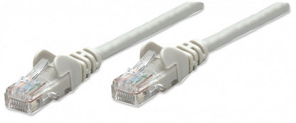 Intellinet Cable Patch 3.0m(10.0f) Cat 5e Utp Gris - Cable For Conmutador, Módem, Router, Panel de Conexión, Enchufe de Pared, Dispositivo de Red - 1gbit/s - Cable de Conexión - Oro Contacto Chapado