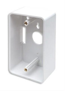 Caja de Pared para Cable de Red Rj45 Utp Chalupa Blanco 4.80CM Profundidad