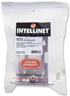 Caja de Pared para Cable de Red Rj45 Utp Chalupa Blanco 4.80CM Profundidad