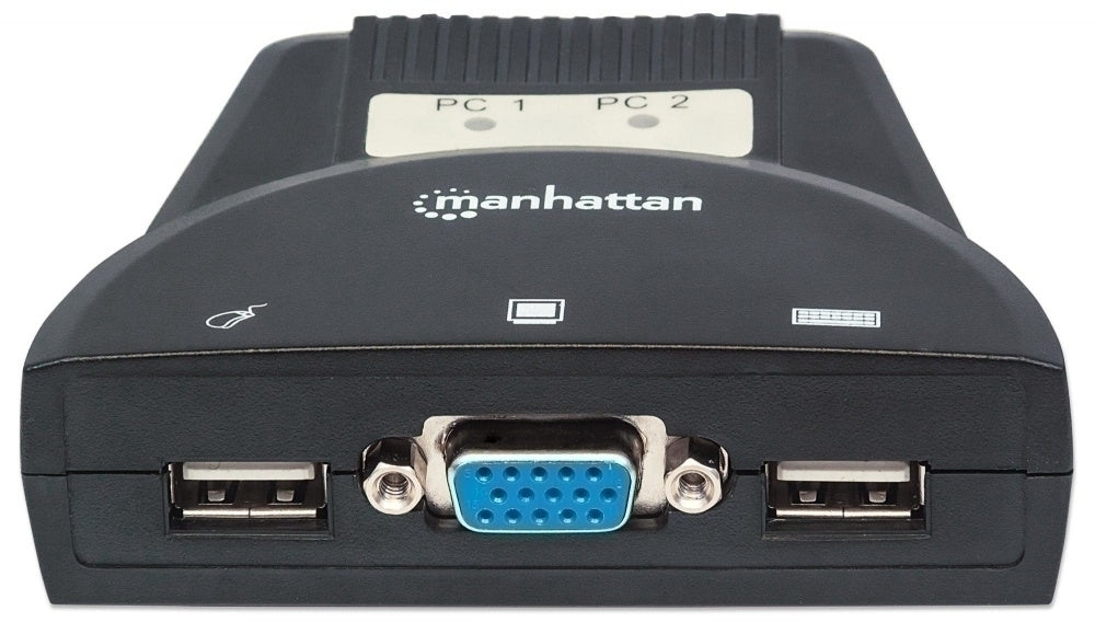 KVM Switch Intellinet 151245 | 2 Computadoras, Resolución 1920x1440, 4 USB