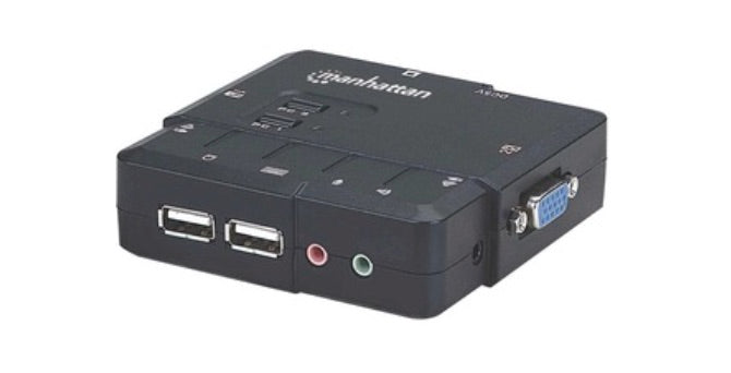 KVM Switch Intellinet 151252 | 2 Computadoras, Resolución 1600x900