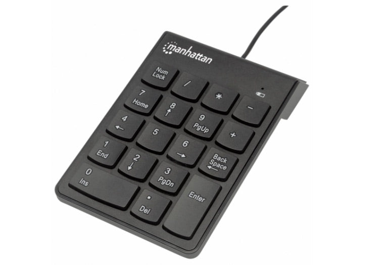 Teclado Numerico Alambrico Conexion USB Negro - Manhattan Teclado Numérico - Keypad
