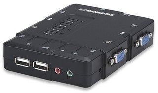 KVM Switch Intellinet 151269 | 4 Computadoras, Resolución 1600x900