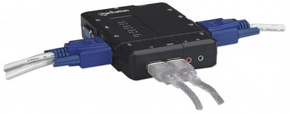 KVM Switch Intellinet 151269 | 4 Computadoras, Resolución 1600x900