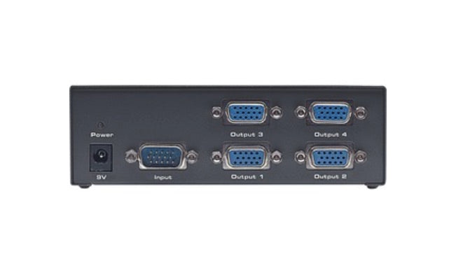 Manhattan Video Splitter SVGA 1 In : 4 Out Alta Resolucion - 30hz a 120khz - 1920 X 1680 - 65m Distancia Máxima de Funcionamiento - Entrada de VGA - Salida de VGA