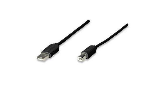 Cable USB A-B Intellinet 342650 | 1.8m, Conector USB 1.1 Type B Male, Negro