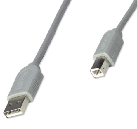 Cable USB A-B Intellinet 317863 | 3.0m, Apantallado, Níquel Chapado