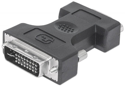 Adaptador DVI Intellinet 328883 | HD15H Níquel, Conector Negro