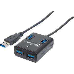 Hub USB 3.0 Intellinet 162296 | Supervelocidad, 4 Puertos