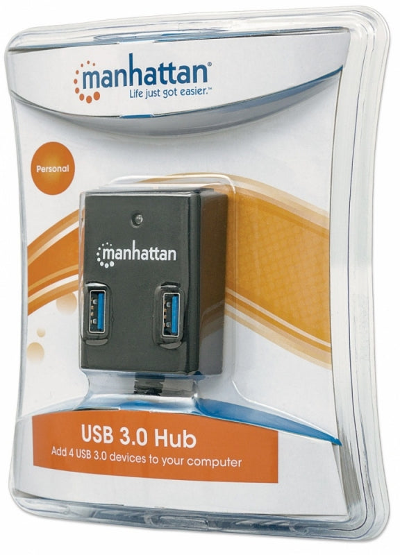 Hub USB 3.0 Intellinet 162296 | Supervelocidad, 4 Puertos