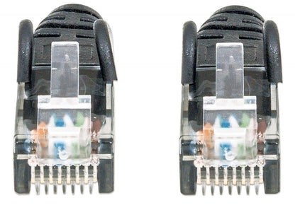 Intellinet Cable Patch Cat 6, 0.5m( 1.5f) Utp Negr - Cable For Conmutador, Módem, Router, Panel de Conexión, Enchufe de Pared, Dispositivo de Red - 1gbit/s - Cable de Conexión - Oro Contacto Chapado