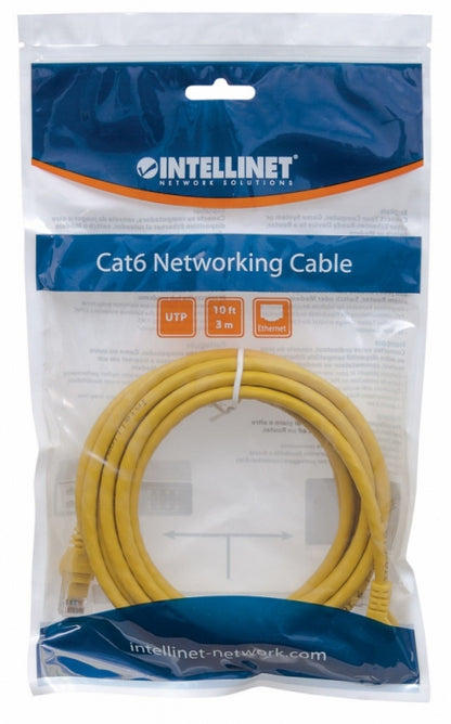 Cable Patch Intellinet 319805 | 3.0m Cat 5e UTP, Amarillo