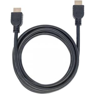 Manhattan Cable HDMI 2.0 Intramuro M-M 2.0m - Cable For Tv, Dispositivo de Audio/vídeo, Consola de Juegos, Reproductor Blu-ray, Pc - 18gbit/s - Admite Hasta1920 X 1080 - Apantallado - Oro Contacto