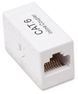 Cople RJ45-RJ45 Cat6 Modular Utp Red Blanco - 1 X RJ-45 Network Female - Oro Contacto - Blanco