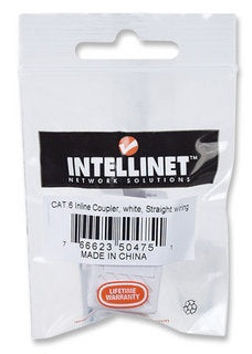 Cople RJ45-RJ45 Cat6 Modular Utp Red Blanco - 1 X RJ-45 Network Female - Oro Contacto - Blanco