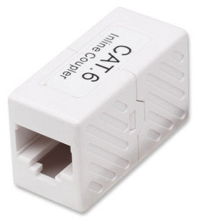 Cople RJ45-RJ45 Cat6 Modular Utp Red Blanco - 1 X RJ-45 Network Female - Oro Contacto - Blanco