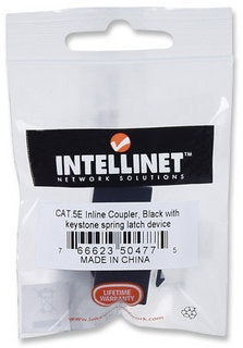 Intellinet Cople Cat 5e Keystone Negro - Oro Contacto - Negro