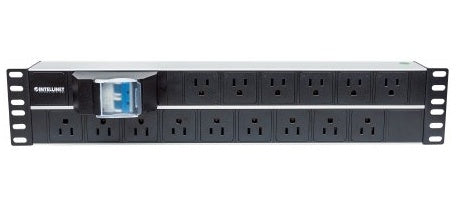 Barra PDU Intellinet 714075 | 15 Contactos, Montable en Bastidor 19