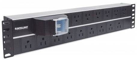 Barra PDU Intellinet 714075 | 15 Contactos, Montable en Bastidor 19