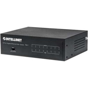Switch PoE+ Intellinet 561204 | 8 Puertos Gigabit, Alimentación a través de Ethernet