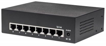 Switch PoE+ Intellinet 561204 | 8 Puertos Gigabit, Alimentación a través de Ethernet