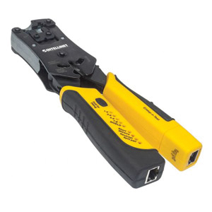 Pinza Crimpeadora Intellinet 780124 | RJ11/RJ45, Luz LED, 220mm