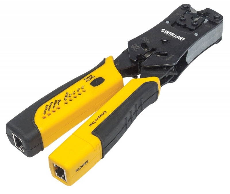 Pinza Crimpeadora Intellinet 780124 | RJ11/RJ45, Luz LED, 220mm