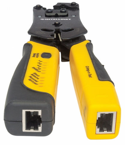 Pinza Crimpeadora Intellinet 780124 | RJ11/RJ45, Luz LED, 220mm