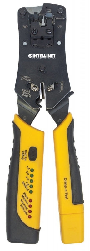 Pinza Crimpeadora Intellinet 780124 | RJ11/RJ45, Luz LED, 220mm