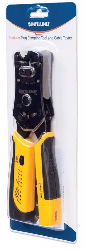 Pinza Crimpeadora Intellinet 780124 | RJ11/RJ45, Luz LED, 220mm