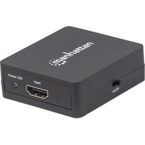 Manhattan Video Splitter HDMI 1080p, 1 In:2 Out, Alimentado Por USB - 1920 X 1200 - 225MHZ Ancho de Banda de Vídeo Máximo - 15m Distancia Máxima de Funcionamiento - 1 X Entrada HDMI - 2 X Salida HDMI
