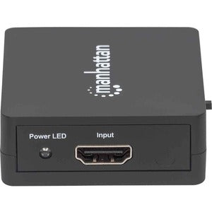 Manhattan Video Splitter HDMI 1080p, 1 In:2 Out, Alimentado Por USB - 1920 X 1200 - 225MHZ Ancho de Banda de Vídeo Máximo - 15m Distancia Máxima de Funcionamiento - 1 X Entrada HDMI - 2 X Salida HDMI