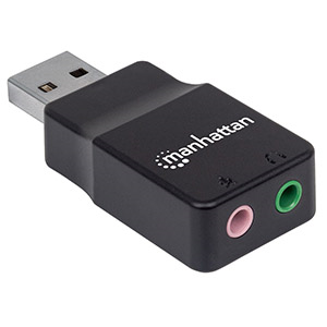 Convertidor USB 2.0 Intellinet 152754 | Tarjeta Sonido 2.1, 2 X 3.5MM Stereo Audio Female