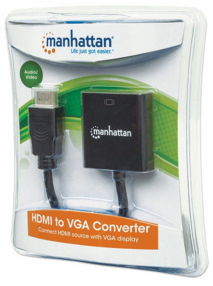 Convertidor HDMI a VGA Intellinet 151436 | Soporta 1080p, Plug and Play
