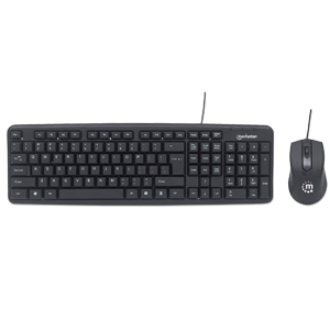Kit Teclado y Mouse Intellinet 178464 | USB 1.1, Óptico 1000 DPI