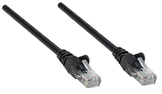 Manhattan 91.44CM Categoría 6a Cable de Red - Cable For Dispositivo de Red, Router, Módem - 10gbit/s - Cable de Conexión - Apantallado - Oro Conector Chapado - 26 Awg - Negro
