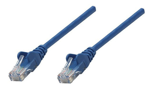 Manhattan 741491 3.05m Categoría 6a Cable de Red - Cable For Dispositivo de Red, Módem, Router - 10gbit/s - Cable de Conexión - Apantallado - Oro Contacto Chapado - 26 Awg - Azul
